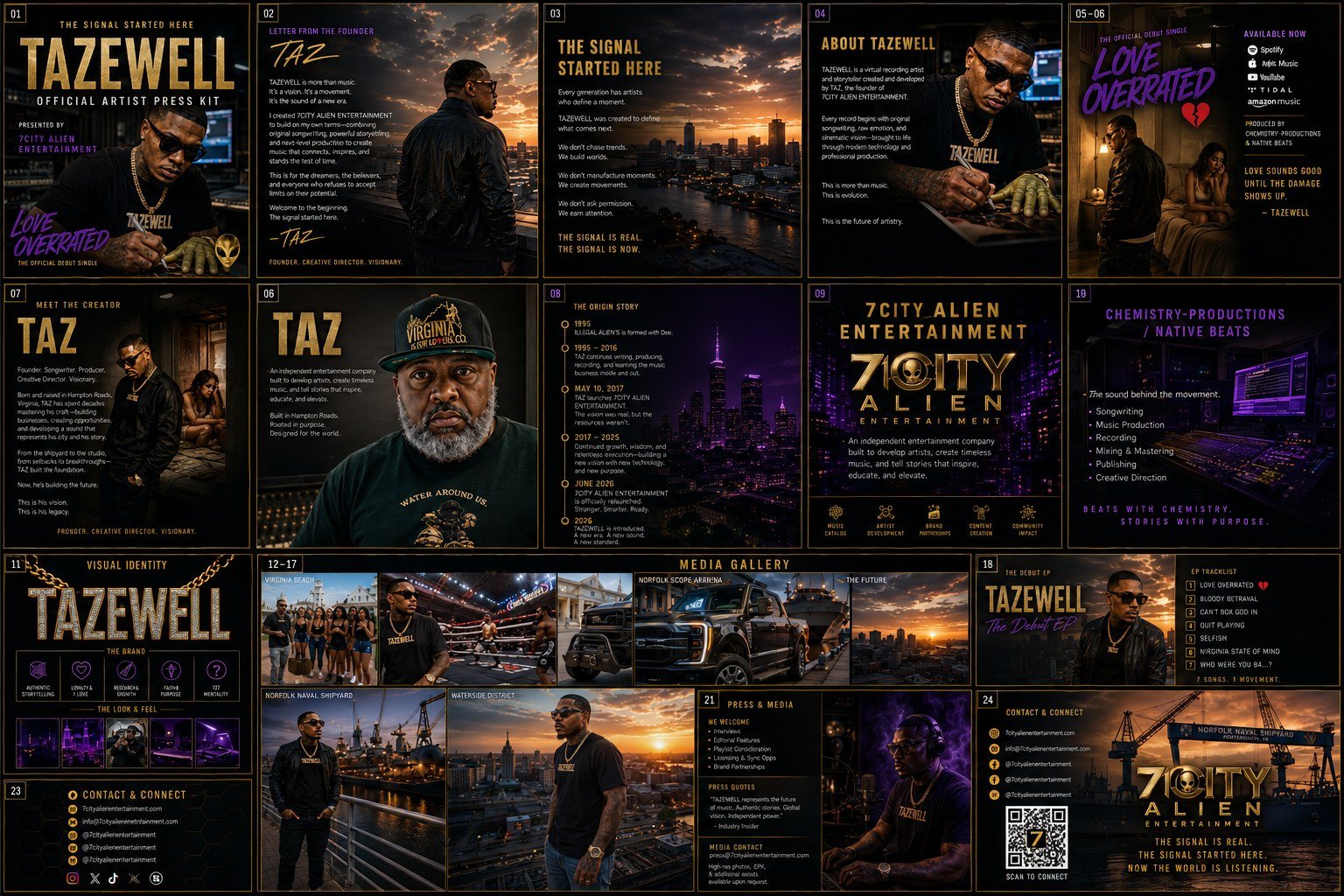 TAZEWELL Official Artist Press Kit artwork