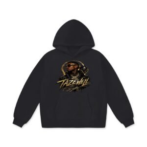 TAZEWELL Artist Graphic Hoodie, 757 Hampton Roads Virginia Streetwear, 7CITY Alien Entertainment Music Merch Oversize Heavyweight Fleece Hoodie