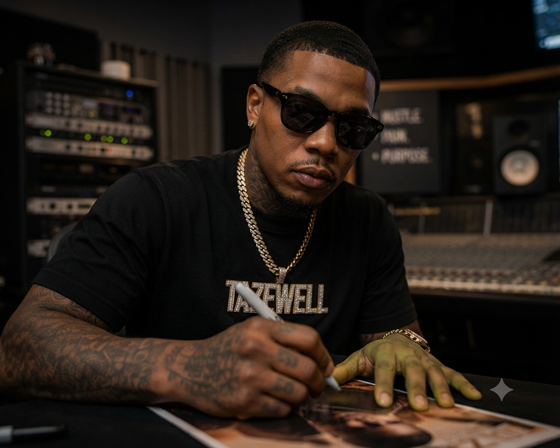 TAZEWELL Official Recording Artist in the Studio 7CITY ALIEN ENTERTAINMENT