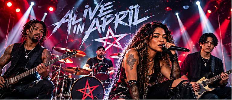 Band live on stage