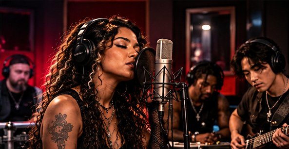 Lead vocalist in the studio