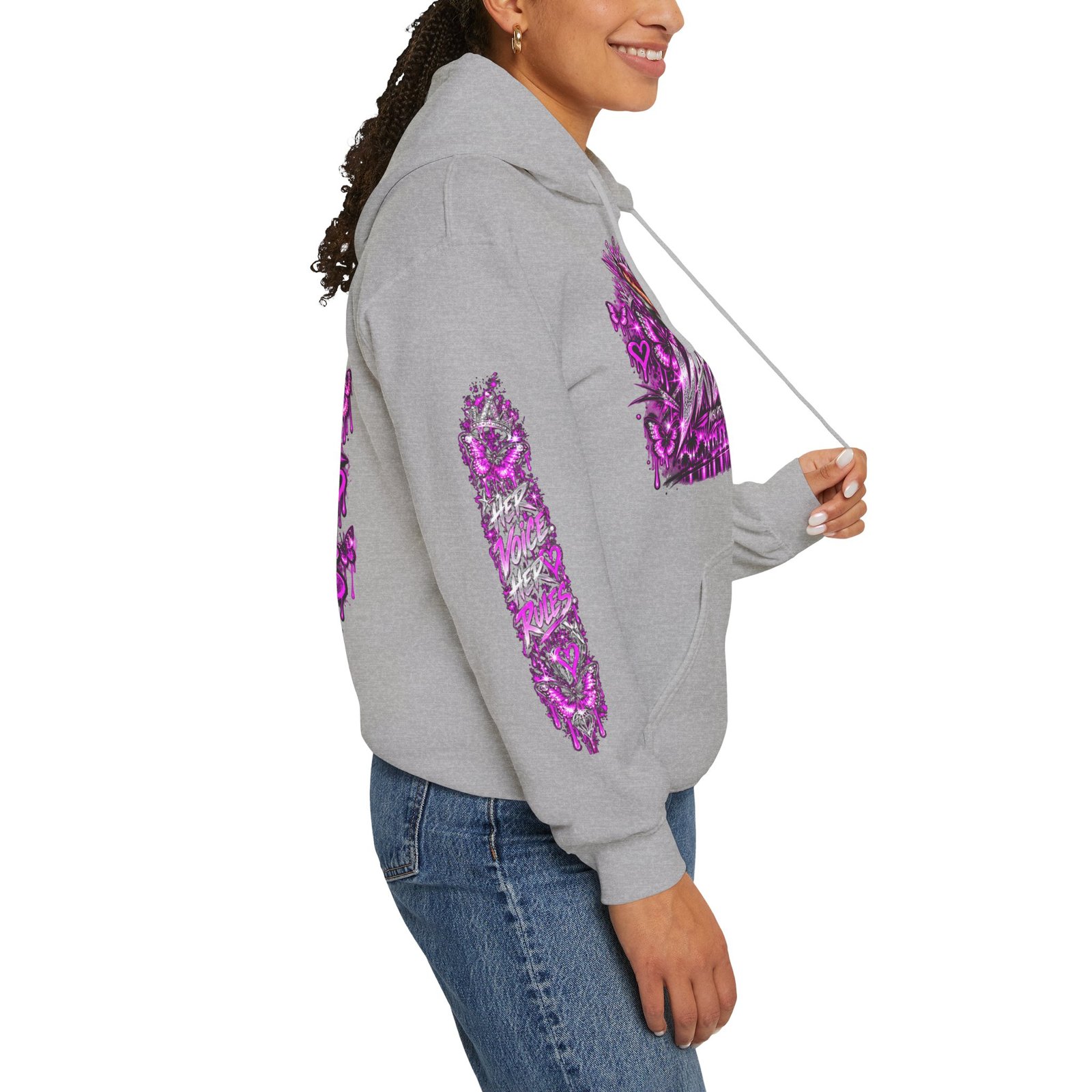 VAYZHA™ Good Music Bigger Dreams Oversized Hoodie – 350 GSM Heavyweight Fleece - Image 14