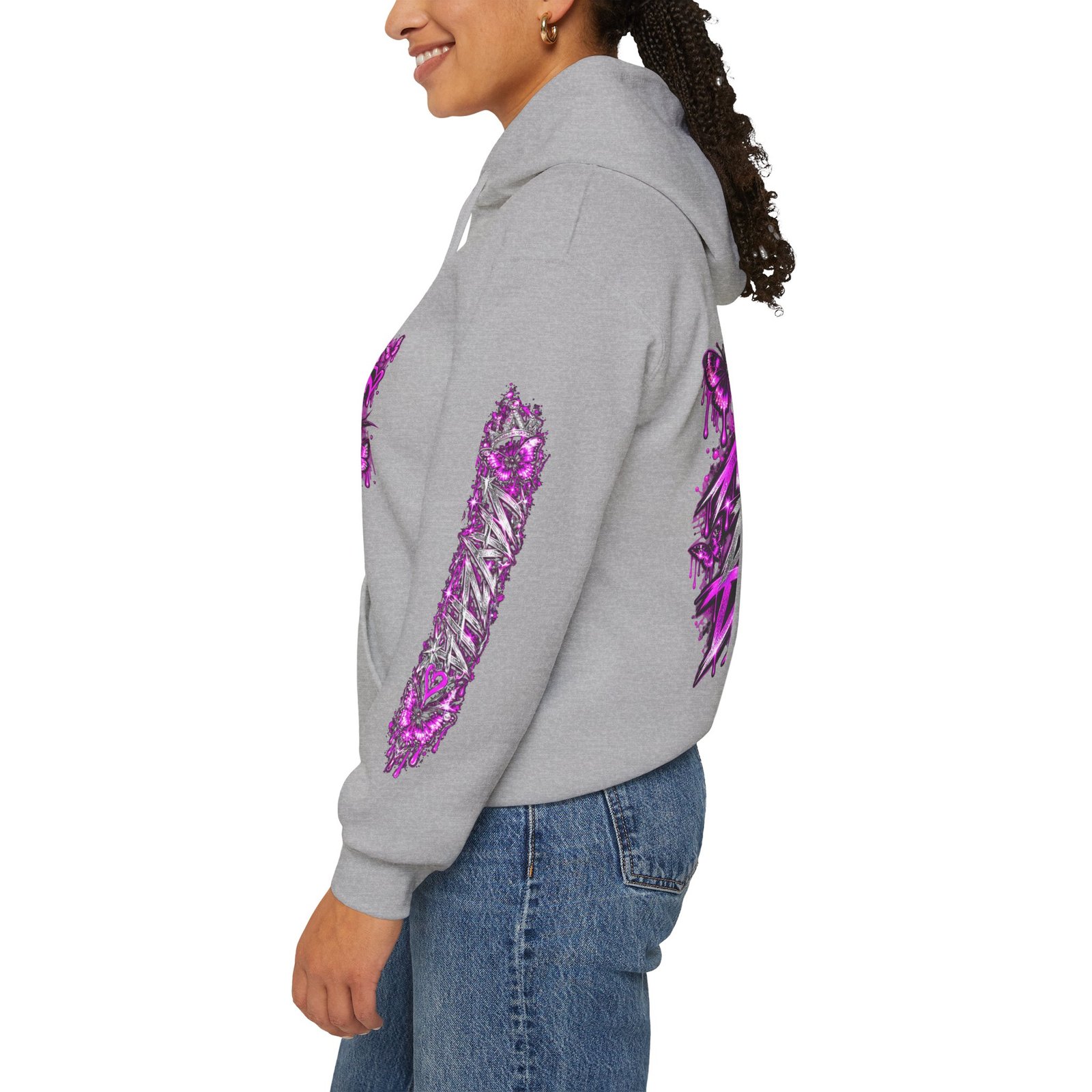 VAYZHA™ Good Music Bigger Dreams Oversized Hoodie – 350 GSM Heavyweight Fleece - Image 13