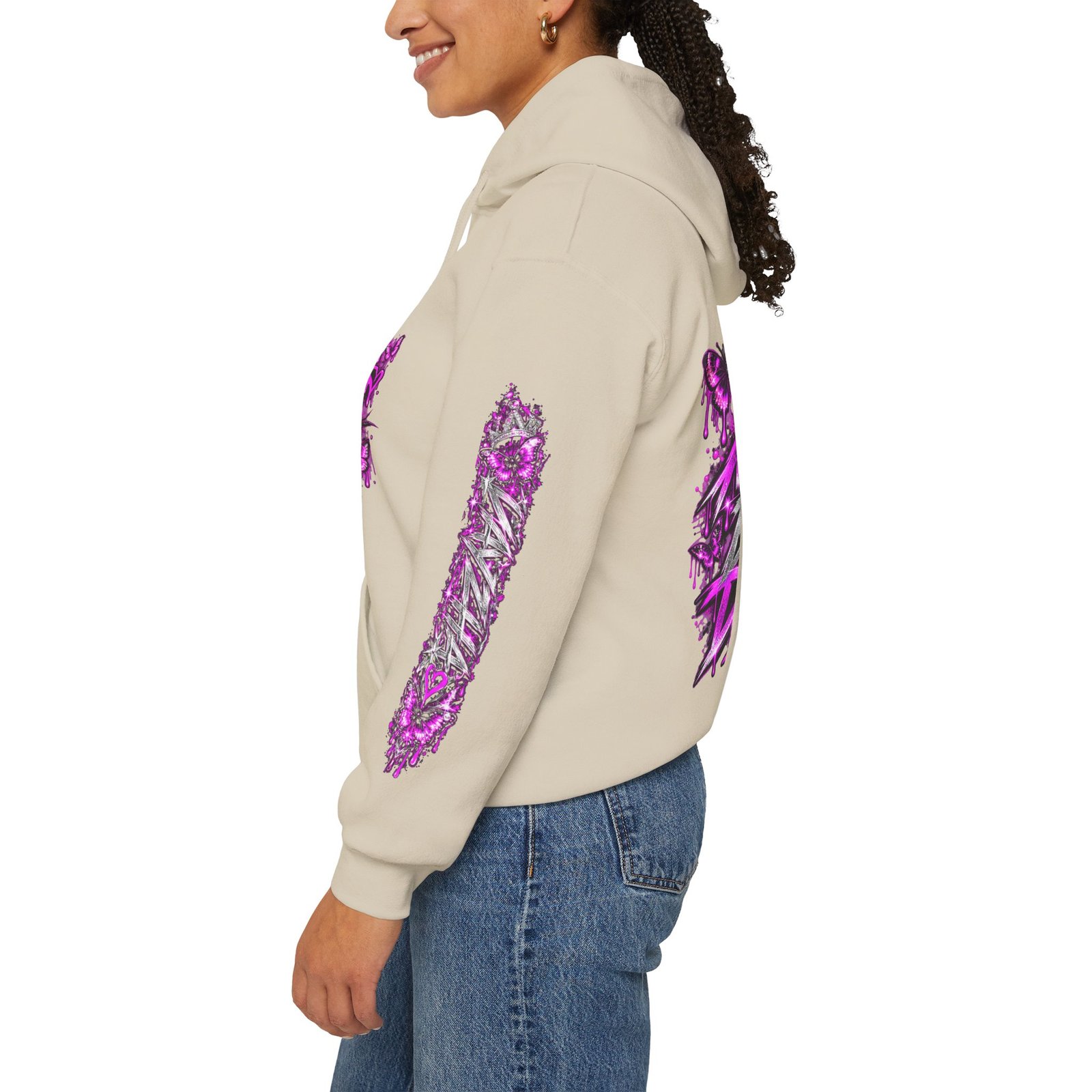 VAYZHA™ Good Music Bigger Dreams Oversized Hoodie – 350 GSM Heavyweight Fleece - Image 4