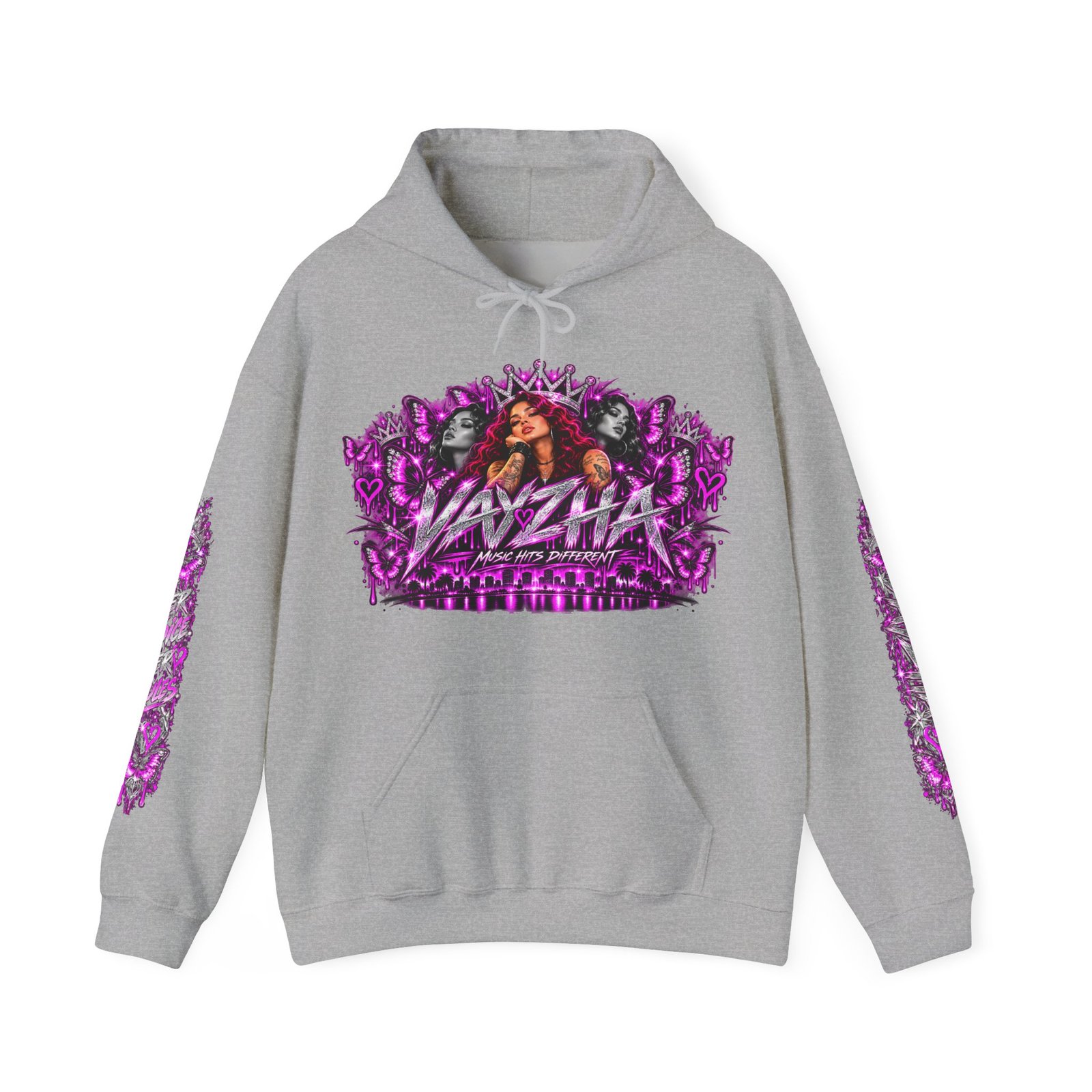 VAYZHA™ Good Music Bigger Dreams Oversized Hoodie – 350 GSM Heavyweight Fleece - Image 11