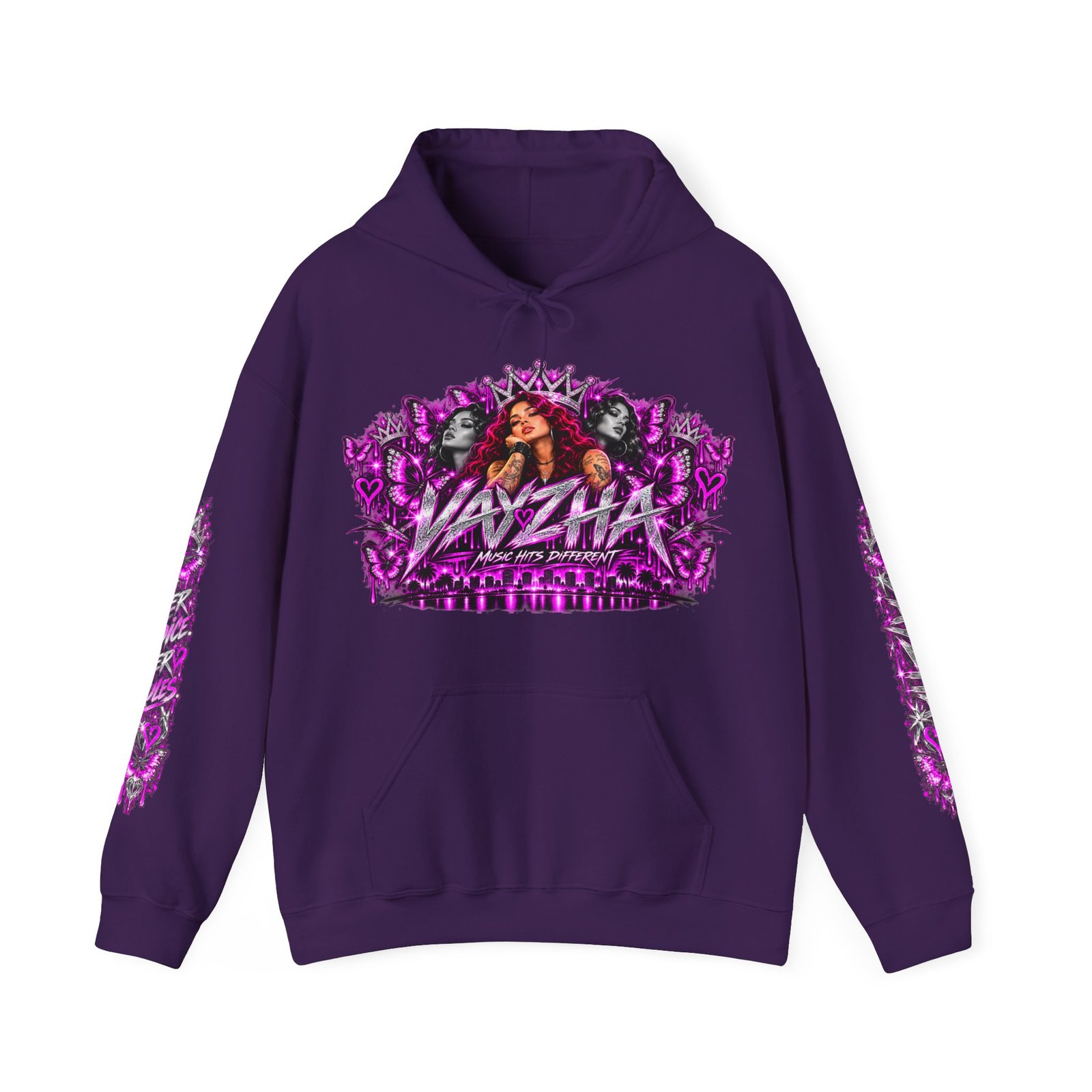 VAYZHA™ Good Music Bigger Dreams Oversized Hoodie – 350 GSM Heavyweight Fleece - Image 20