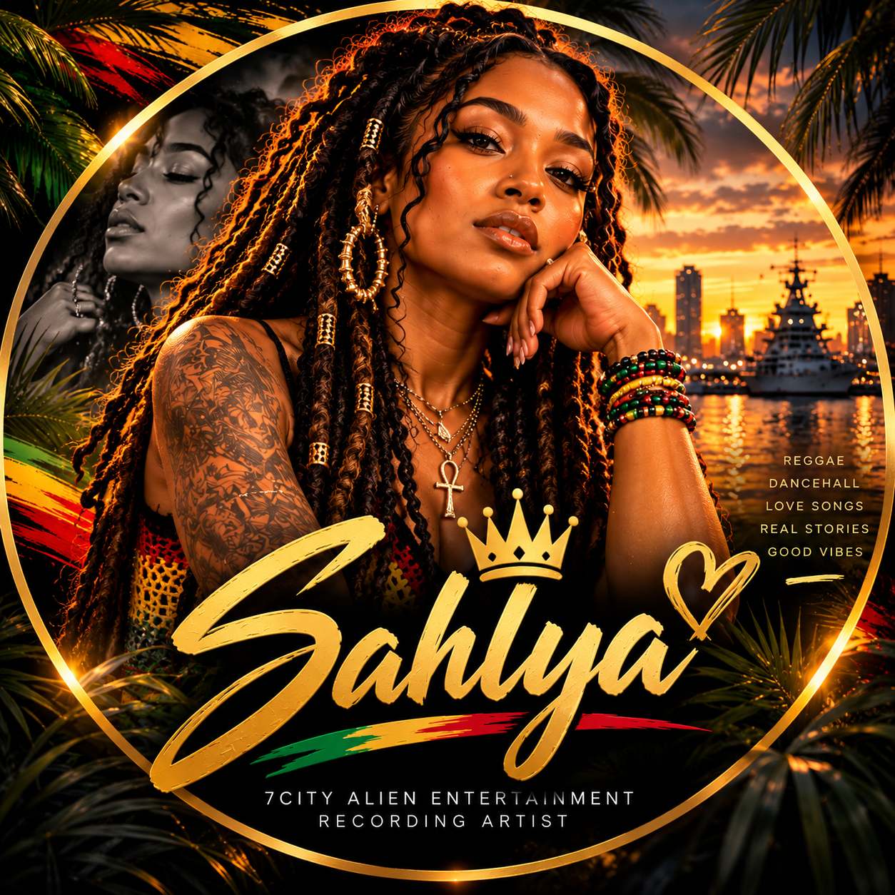 SAHLYA — Reggae Sunset Artist Emblem